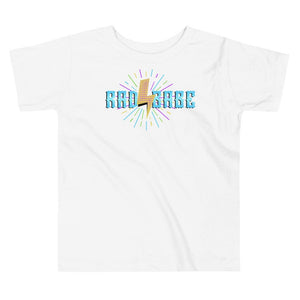 RAD BABE White Toddler Short Sleeve Tee